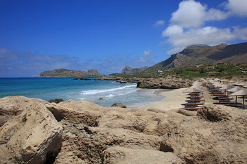 Blue lagoon falassarna beach crete island summer 2020 covid-19 holydays modern high quality prints