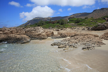 Blue lagoon falassarna beach crete island summer 2020 covid-19 holydays modern high quality prints