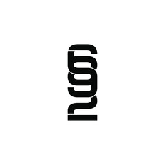 692 letter original monogram logo design