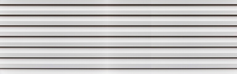 Obraz premium Panorama of White Corrugated metal background and texture surface or galvanize steel