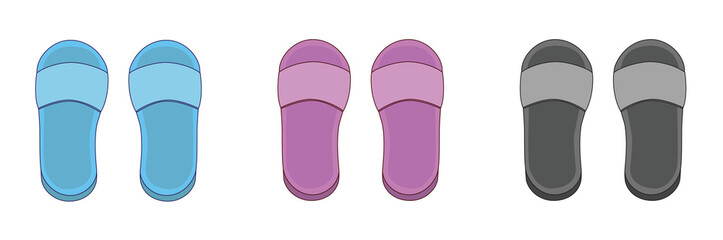 サンダル　輪郭線あり