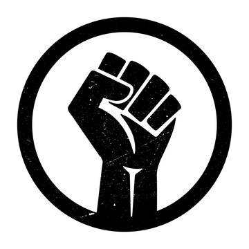 Distressed Grunge Black Lives Matter Movement Symbol