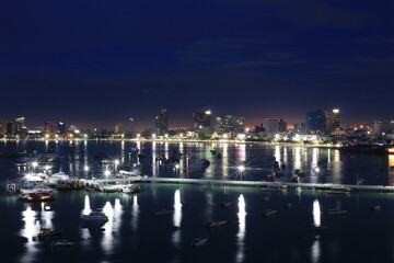 Fototapeta na wymiar night view of Venice Pattaya city 