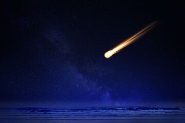 rocket in space © siraj