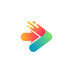 arrow for technology logo design