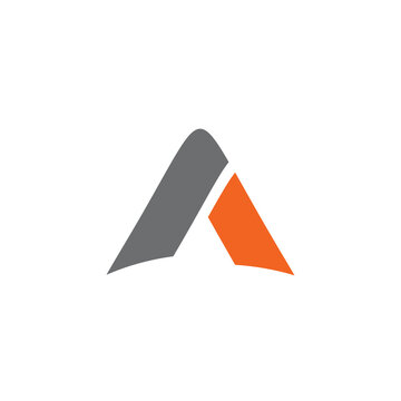 A letter initial logo design template