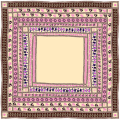 Obraz premium Beautiful Colorful Ethinic Culture Pattern Art Illustration Design.