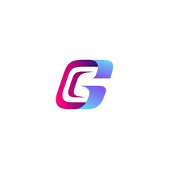 3D letter G for technology logo design