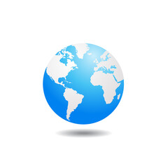 world globe vector illustration