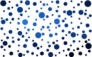 DARK BLUE vector  layout with circle shapes. Abstract illustration with colored bubbles in nature style. Pattern for beautiful websites.