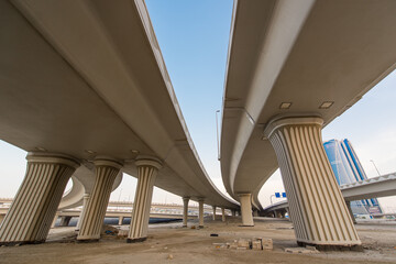 Bridge over the water, Modern car bridge, 