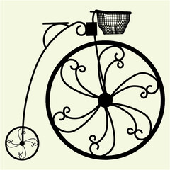 Penny-Farthing Bicycle Vector 