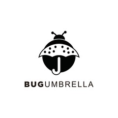 creative logo bug umbrella