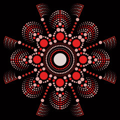 Mandala art Australian dot painting - Vector illustration