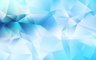 Light BLUE vector polygonal pattern. Colorful abstract illustration with triangles. Brand new style for your business design.