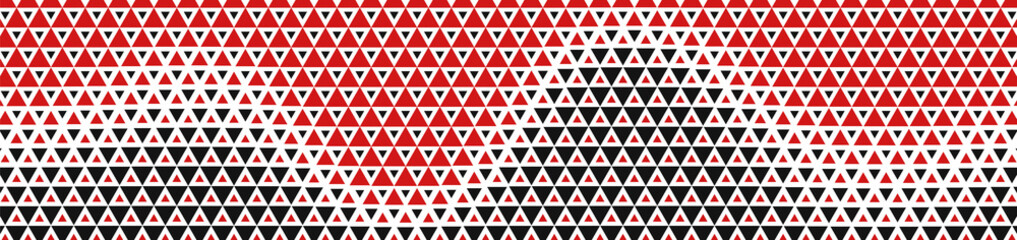 Abstract panoramic colorful halftone wide background. Panorama, Modern gradient Multicolor Backdrop with triangles. Vector illustration.