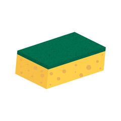 Scouring pads spong for housework cleaning. Vector illustration.