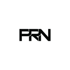 prn letter original monogram logo design