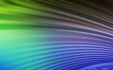 Light Blue, Green vector texture with curved lines. A sample with colorful lines, shapes. Abstract design for your web site.