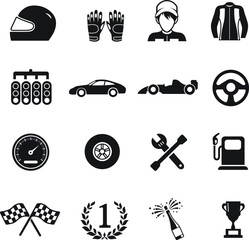 car racing icon