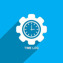 Time Log Icon, Business icon vector