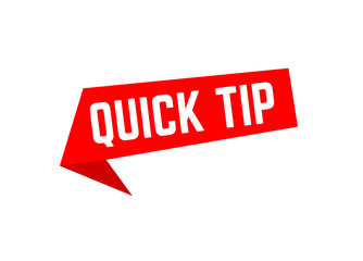 Fototapeta premium Quick Tip with bubble sign,Quick Tip tag sign