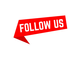 Follow US with bubble sign,Follow US tag sign