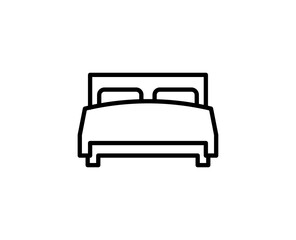 Bed line icon.