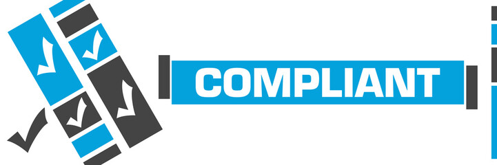 Compliant Blue Grey Line Boxes Tick Marks 