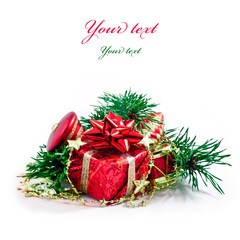 Christmas decoration isolated on a white background.