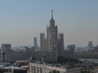 Fototapeta na wymiar Russia, Moscow City, Center, View from the Roof (18)