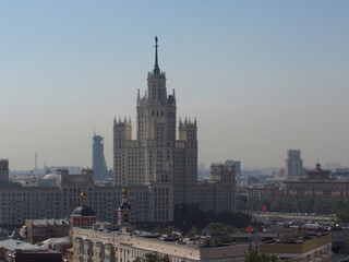 Obraz premium Russia, Moscow City, Center, View from the Roof (13)