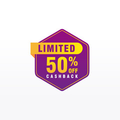 50 discount, Sales Vector badges for Labels, , Stickers, Banners, Tags, Web Stickers, New offer. Discount origami sign banner