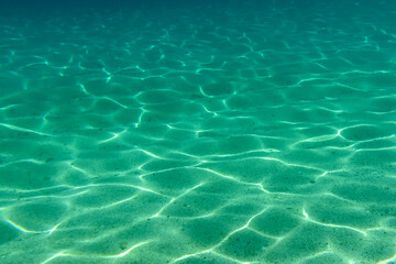 Summer time under the sea ocean water