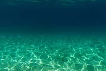 Fototapeta na wymiar Summer time under the sea ocean water