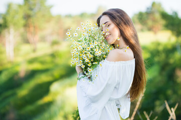 Naklejka premium beautiful young girl
