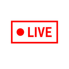 Transparent live broadcasting vector graphic