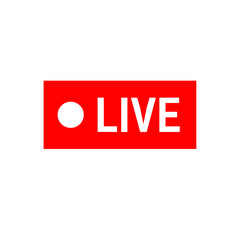 Transparent live broadcasting vector graphic