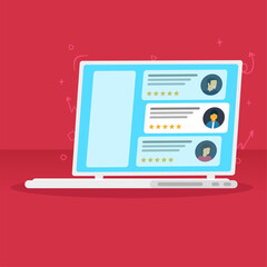 Interface of Choosing Best Candidate for Job. Vector illustration.