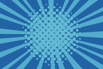 Vector background in comic book style with stripes and halftone effect. Retro pop art design.