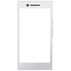 スマホ　スマートフォン　モックアップ白