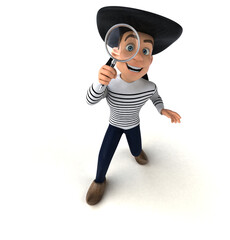 Fun 3d cartoon breton character