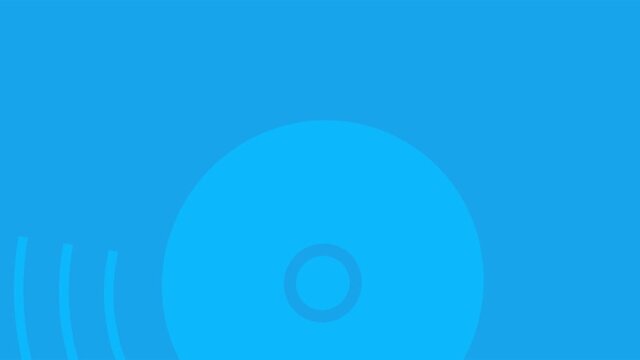 Colored background with psychedelic and stroboscopic effect, with graphic shapes that rotate clockwise and move, in 16: 9 video format