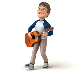 3D cartoon character fun teenager