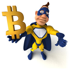 Fun superhero - 3D Illustration