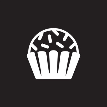 Brigadeiro icon vector. Brazilian sweet brigadier design illustration.