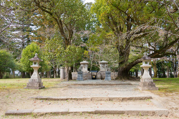 Oyunohara at Kumano Hongu Taisha in Tanabe, Wakayama, Japan. It is part of the "Sacred Sites and Pilgrimage Routes in the Kii Mountain Range" UNESCO World Heritage Site