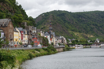 Fototapeta na wymiar Blick auf Cochem an der Mosel, Rheinland-Pfalz, Deutschland
