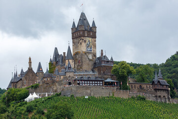 Fototapeta na wymiar Reichsburg in Cochem, Rheinland-Pfalz, Deutschland
