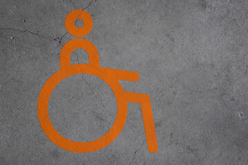 modern handicaped acces sign